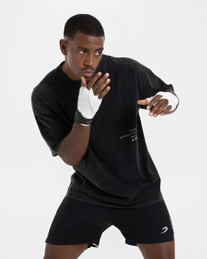 Bivol x Sparring Club Oversized T-Shirt (Ltd. Edition) - Washed Black