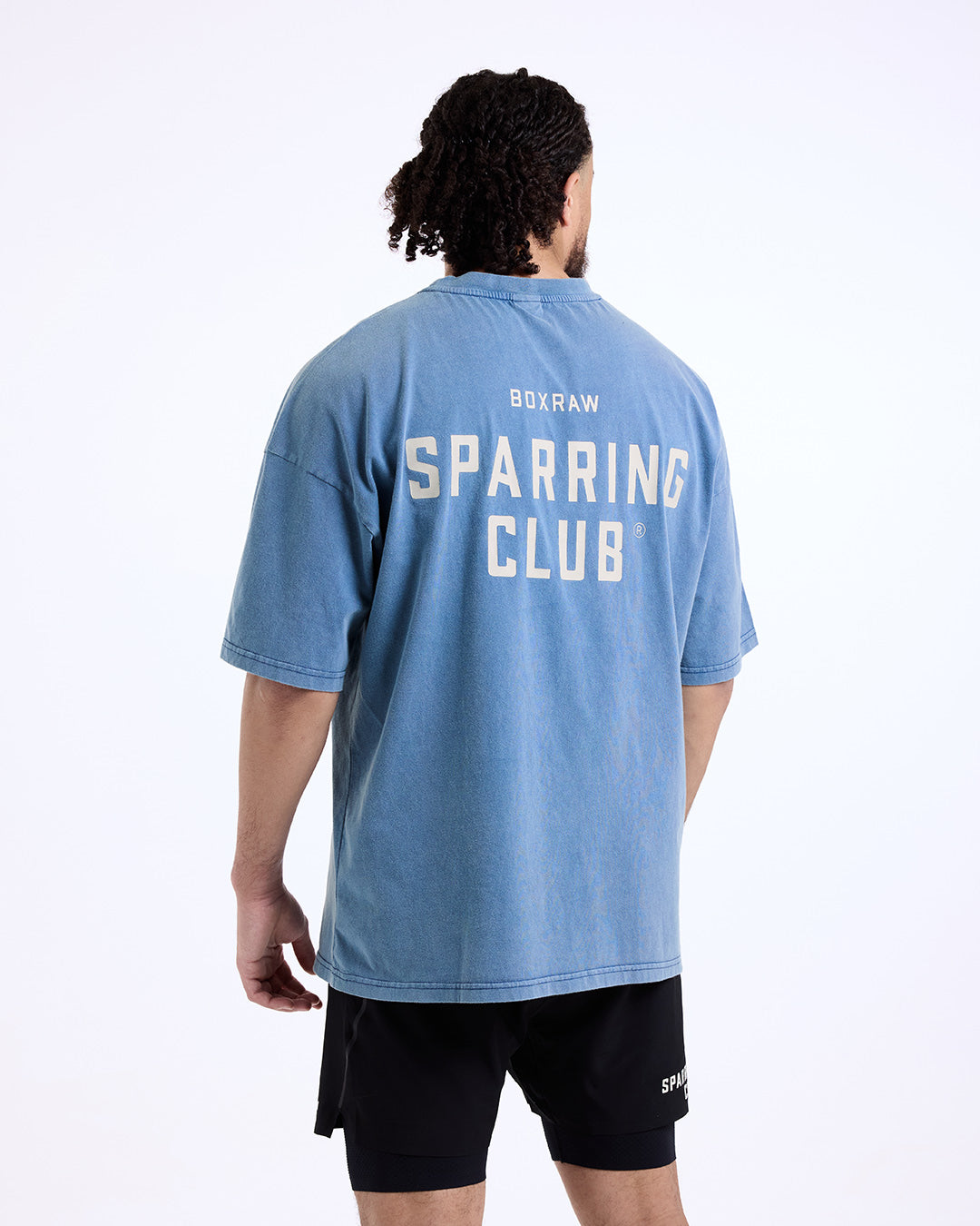 Sparring Club Oversized T-Shirt - Washed Baby Blue | BOXRAW