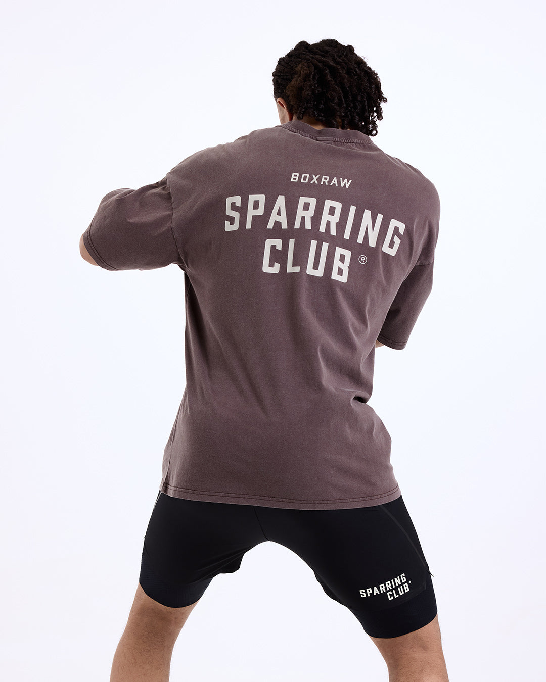 Sparring Club Oversized T-Shirt - Washed Brown | BOXRAW