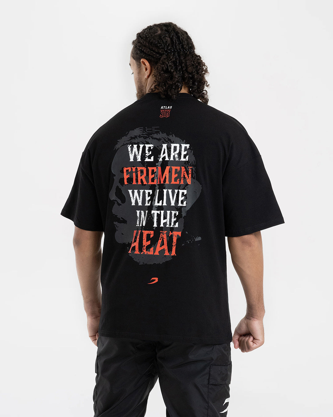 Teddy Atlas Heat Oversized T-Shirt - Black | BOXRAW