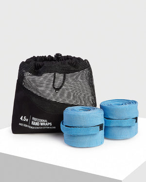 4.5m BOXRAW Hand Wraps - Blue