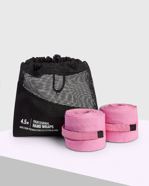 4.5m BOXRAW Hand Wraps - Pink