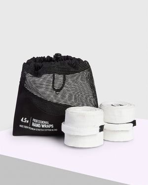 4.5m BOXRAW Hand Wraps - White