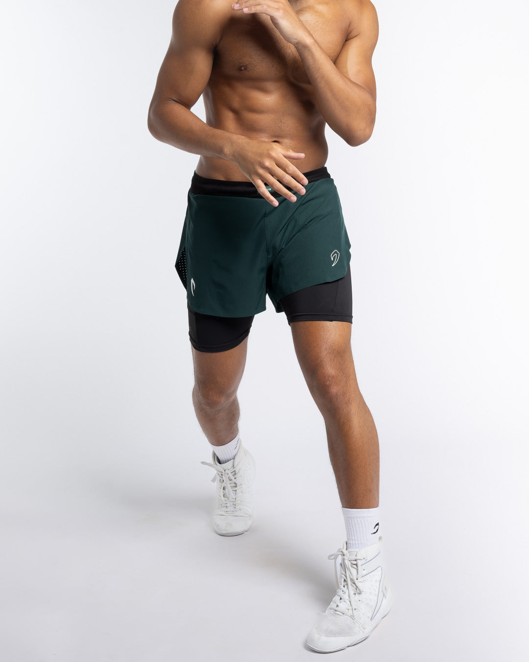 Tunero 2-in-1 Shorts - Green | BOXRAW