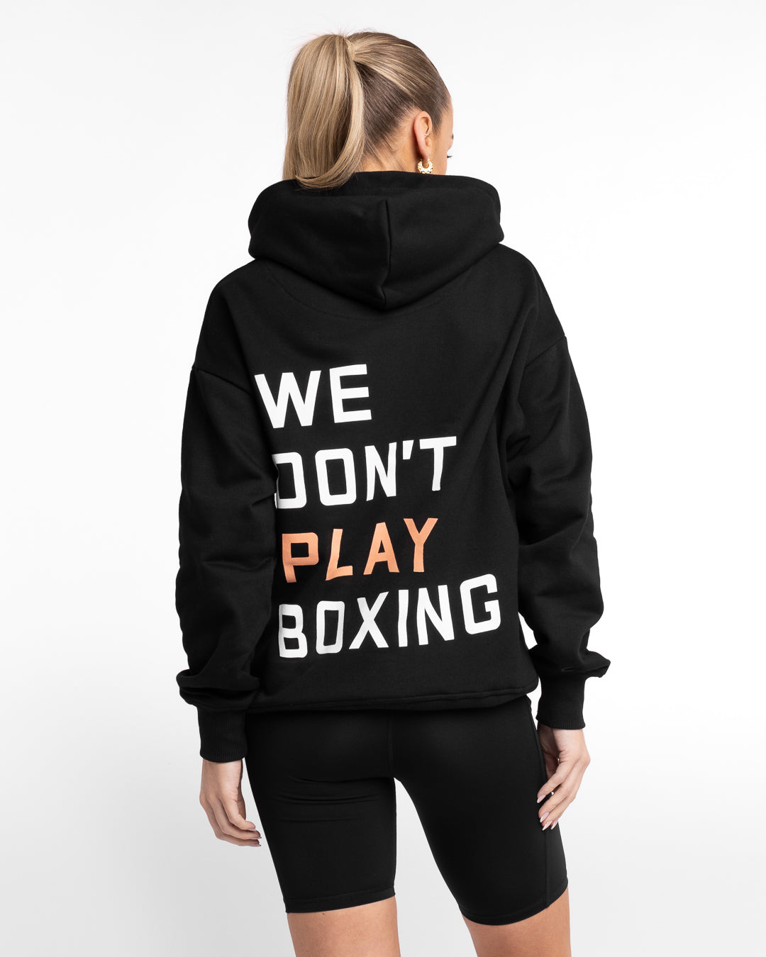 We Don t Play Boxing Oversized Hoodie Black