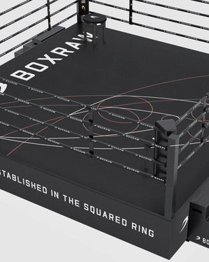 BOXRAW 90cm Pro Training Boxing Ring - Black/Golden Ratio