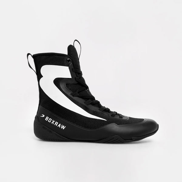 Impello 2.0 Boxing Boots - Black/White | BOXRAW