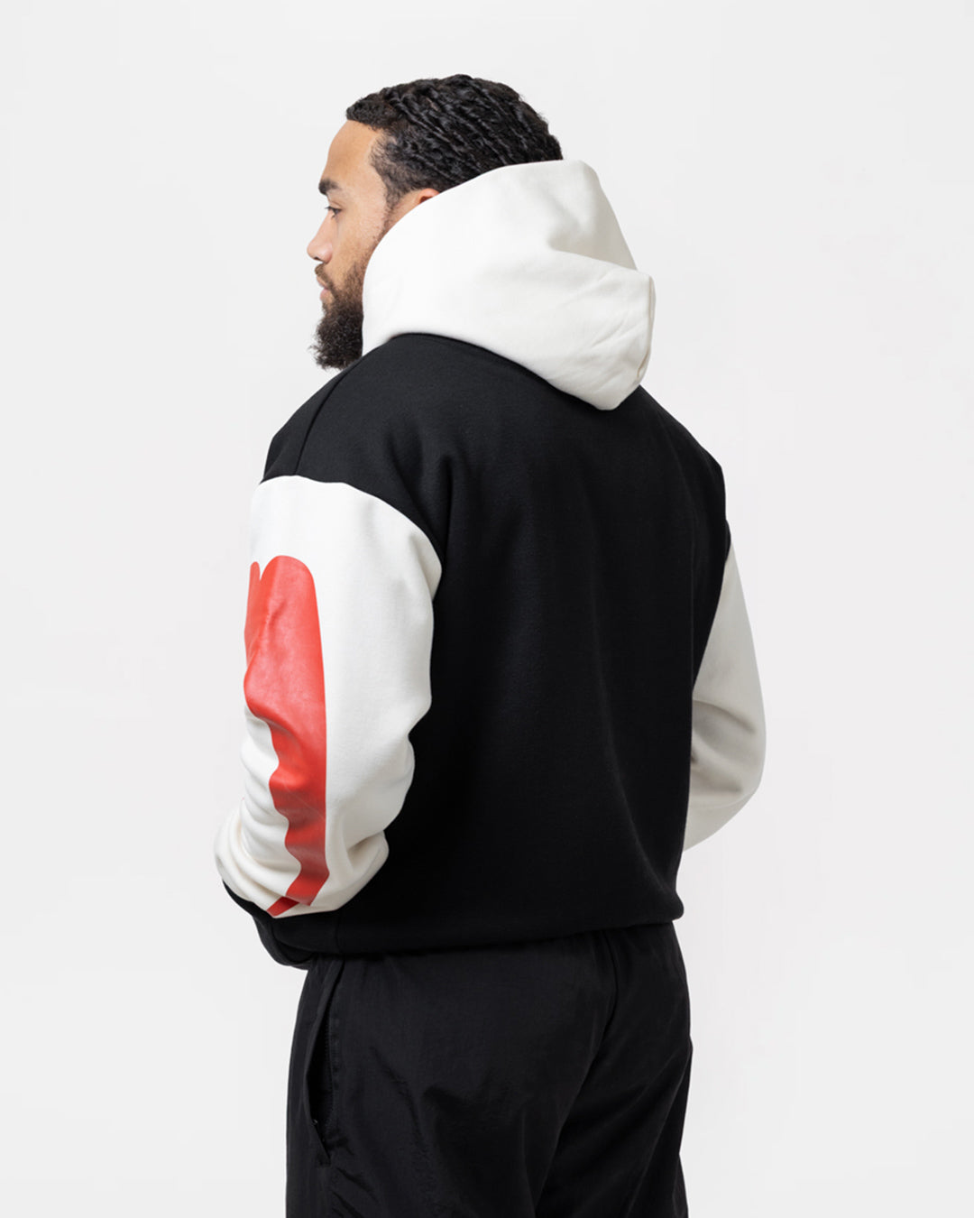 Ring x BOXRAW Oversized Hoodie - Black/Beige