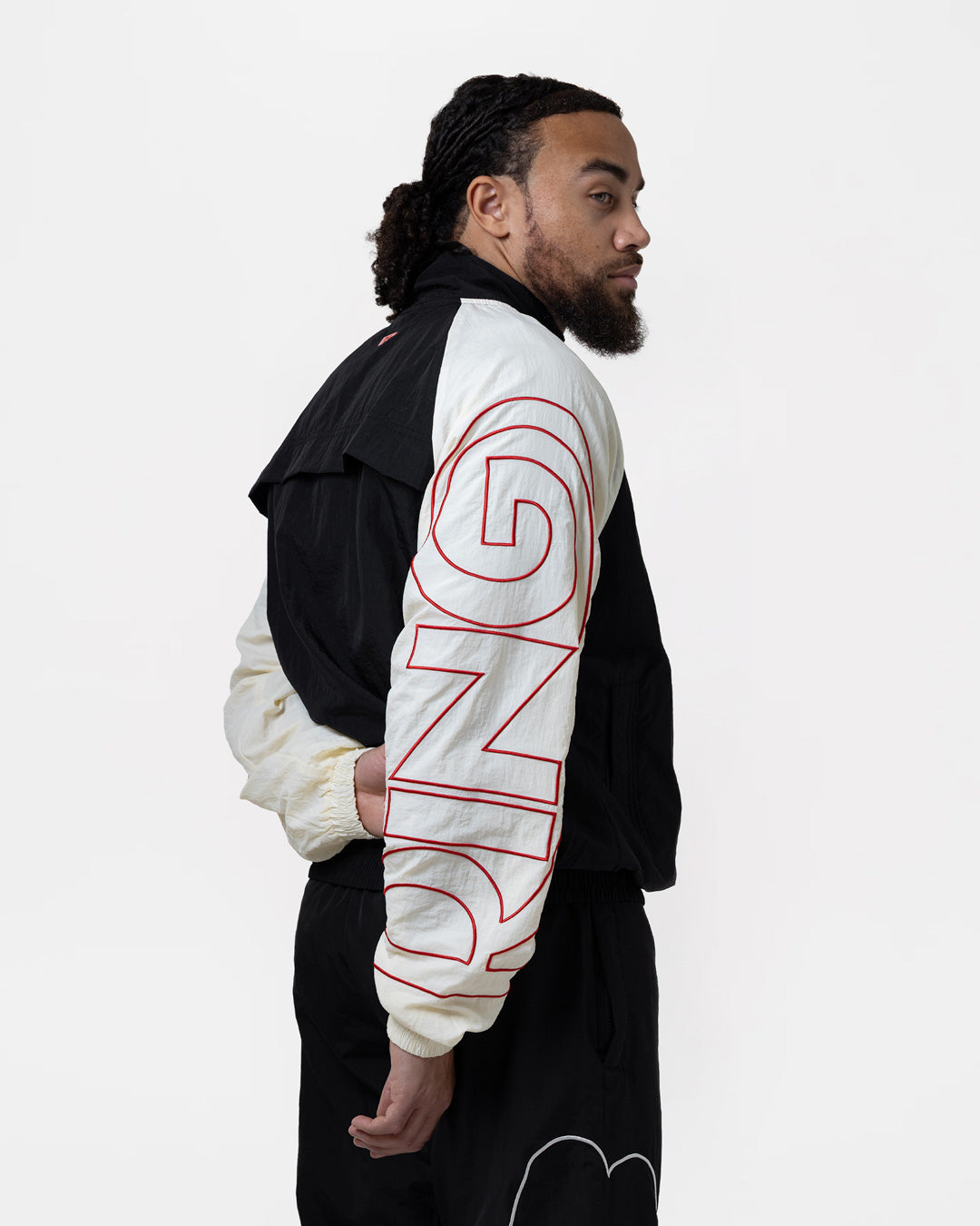 Ring x BOXRAW Track Jacket - Black/Beige | BOXRAW