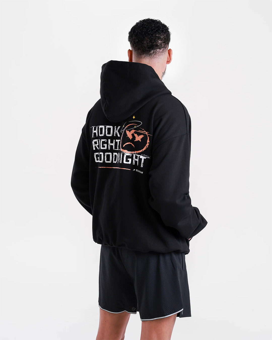 Hook Right Goodnight Oversized Hoodie - Black