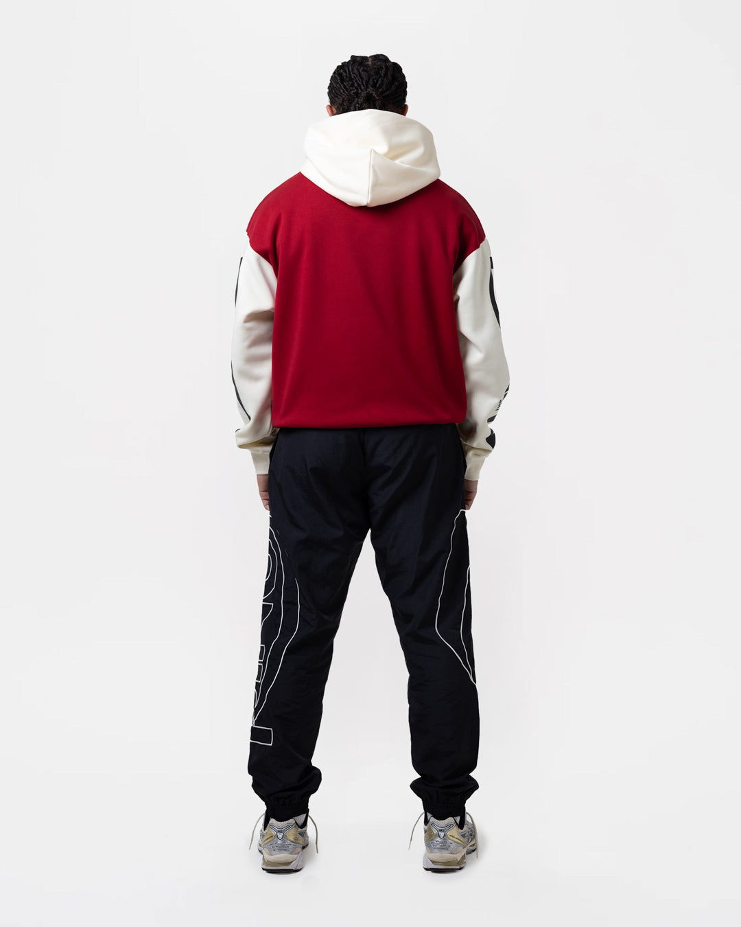 Ring x BOXRAW Oversized Hoodie - Red/Beige