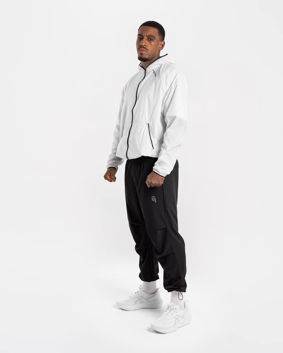 Genaro Zip Up Windbreaker - White