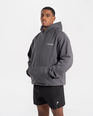 We Don't Play Boxing Oversized Hoodie - Grey/Pink