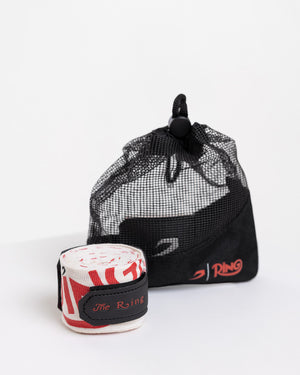Ring x BOXRAW 4.5m Hand Wraps - Beige/Red
