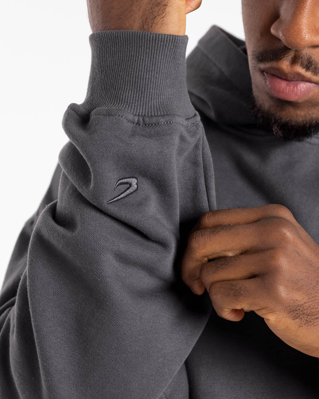 We Don't Play Boxing Oversized Hoodie - Grey/Pink