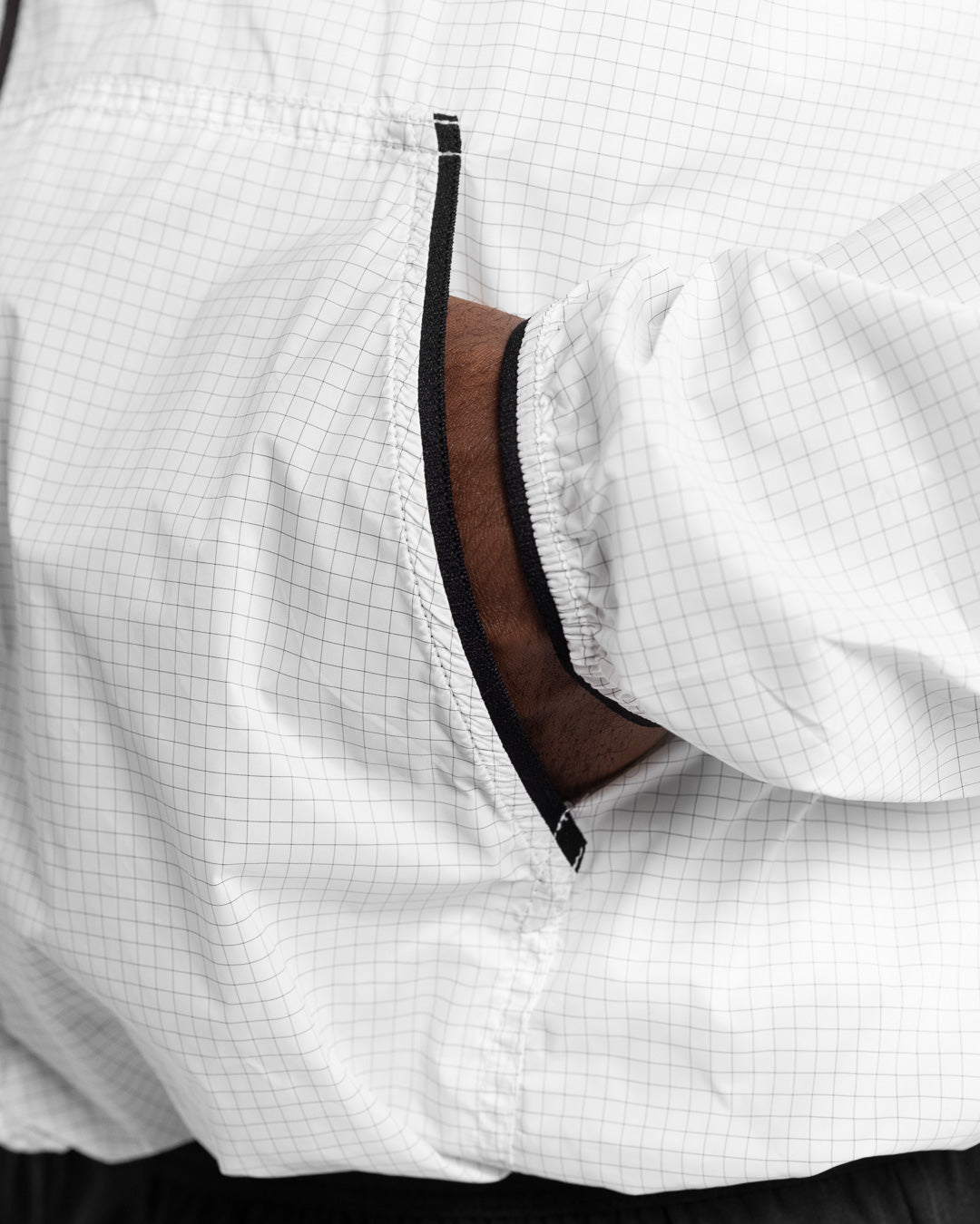 Genaro Zip Up Windbreaker - White