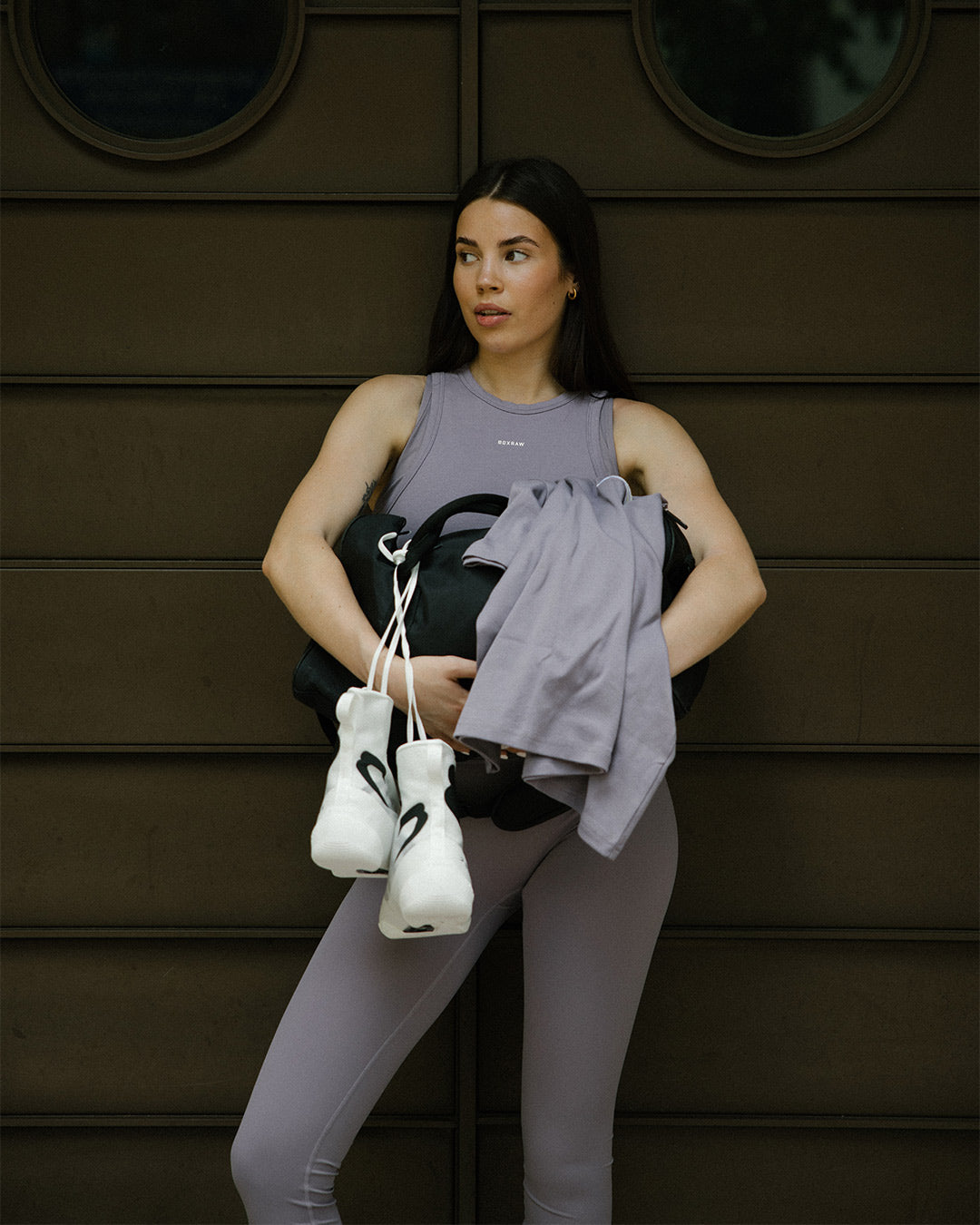 Annie Racer Tank - Lavender
