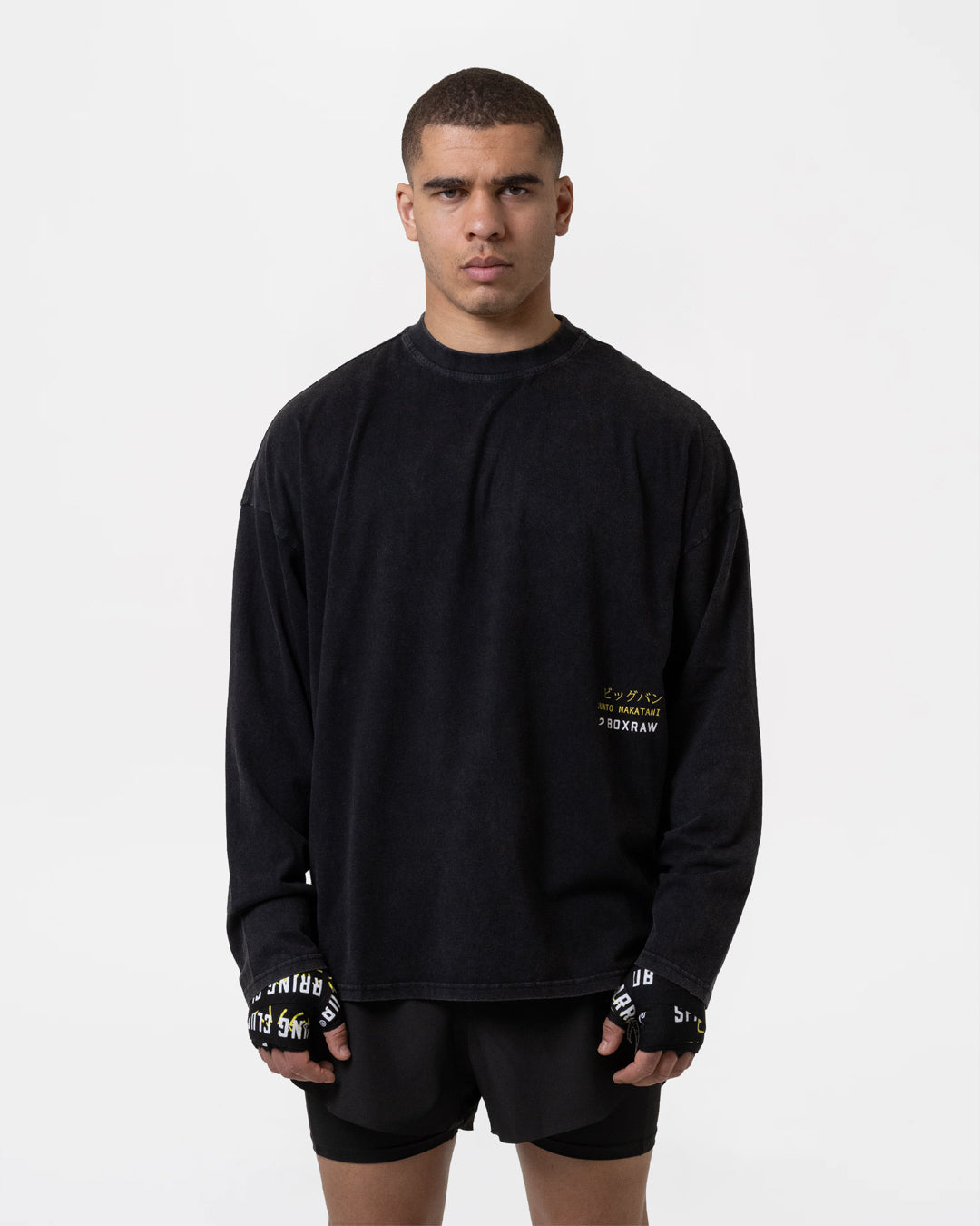 Nakatani x Sparring Club Long Sleeve T-Shirt - Washed Black