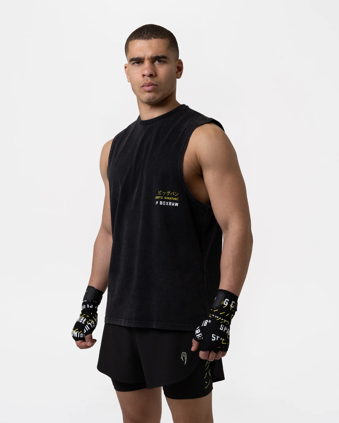 Nakatani x Sparring Club Muscle Tank - Washed Black