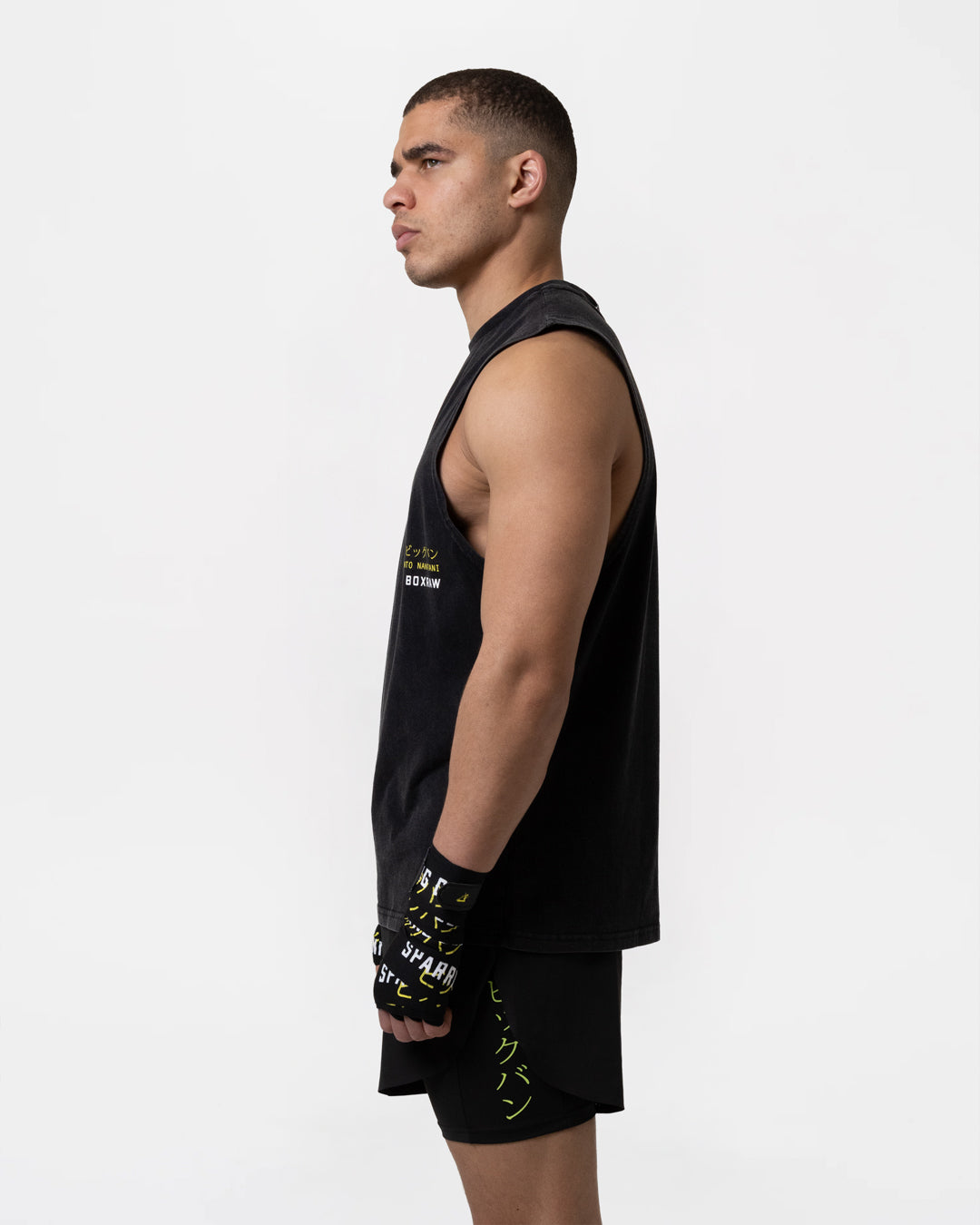 Nakatani x Sparring Club Muscle Tank - Washed Black
