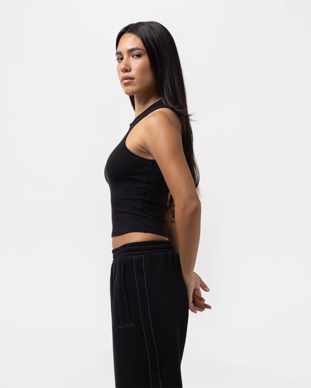 Annie Racer Tank - Black