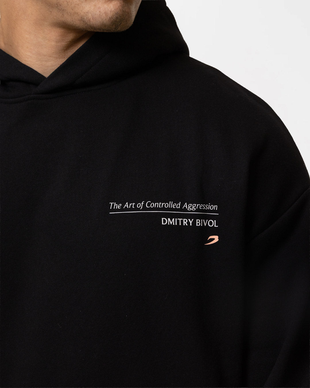 Bivol x BOXRAW Controlled Aggression Oversized Hoodie - Black