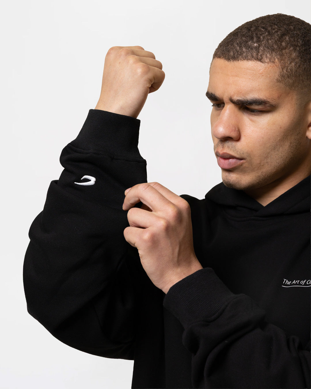 Bivol x BOXRAW Controlled Aggression Oversized Hoodie - Black