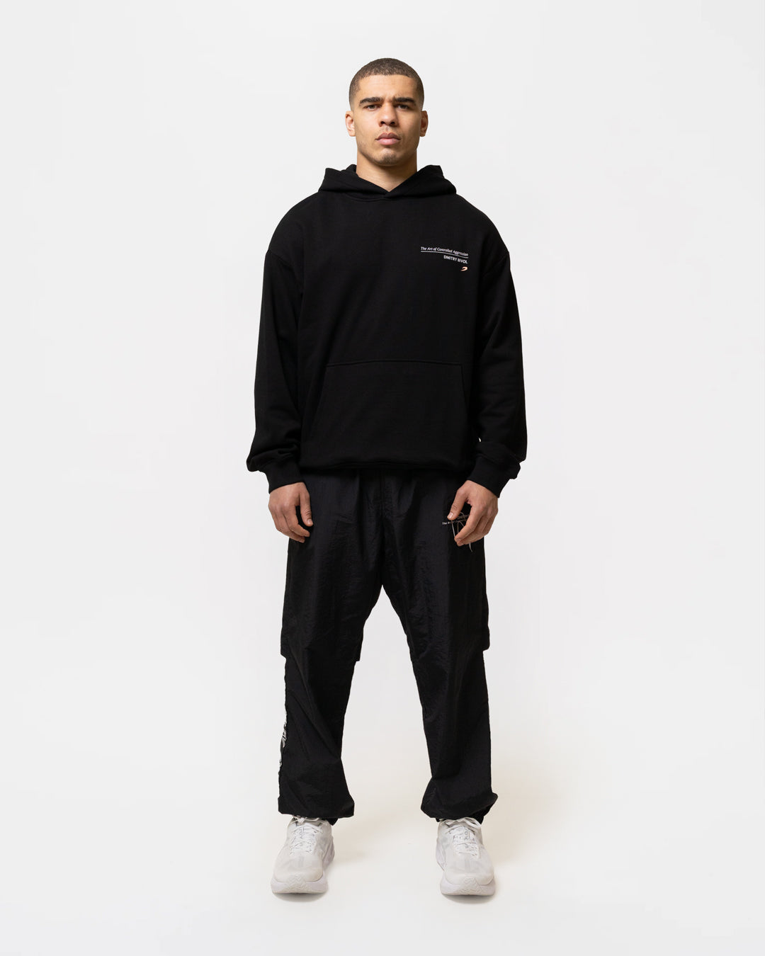 Bivol x BOXRAW Controlled Aggression Oversized Hoodie - Black