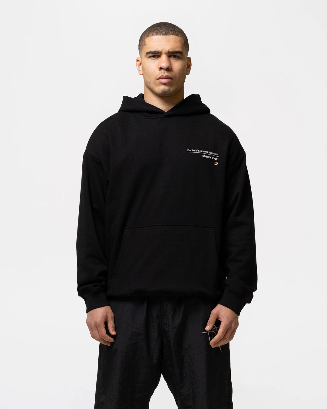 Bivol x BOXRAW Controlled Aggression Oversized Hoodie - Black