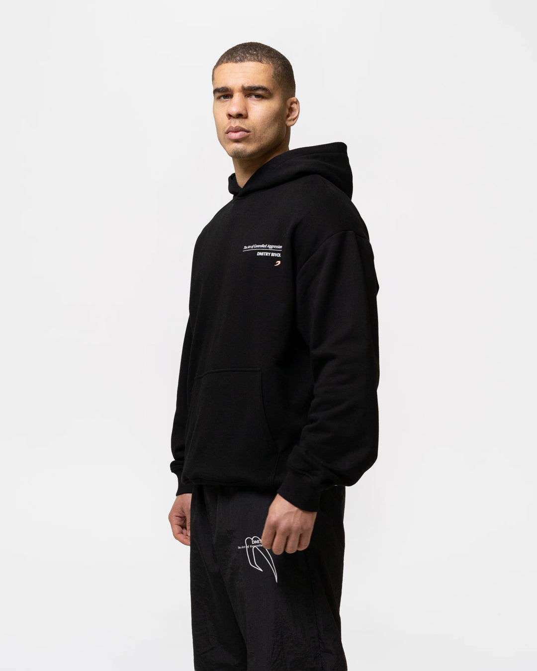 Bivol x BOXRAW Controlled Aggression Oversized Hoodie - Black