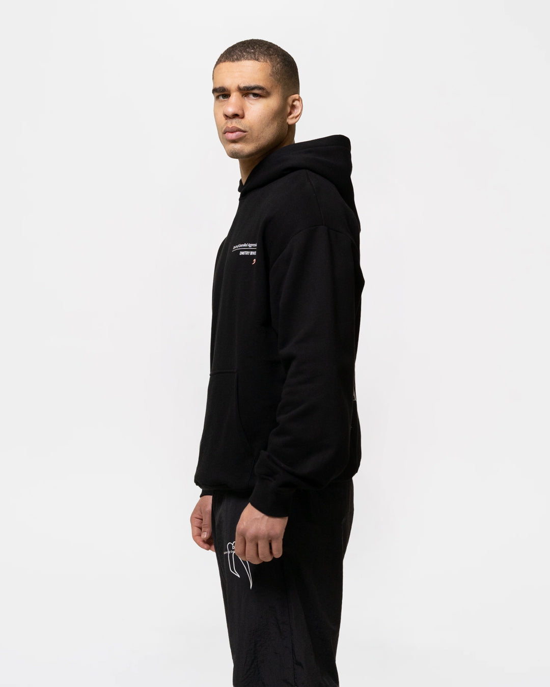 Bivol x BOXRAW Controlled Aggression Oversized Hoodie - Black