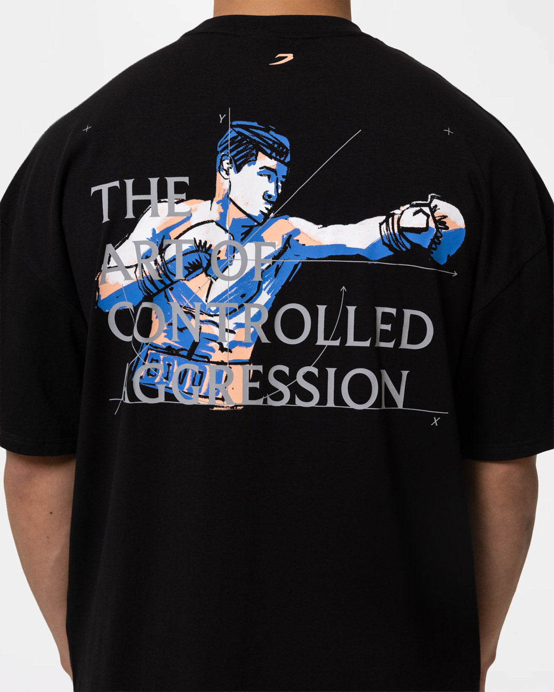 Bivol x BOXRAW Controlled Aggression Oversized T-Shirt - Black