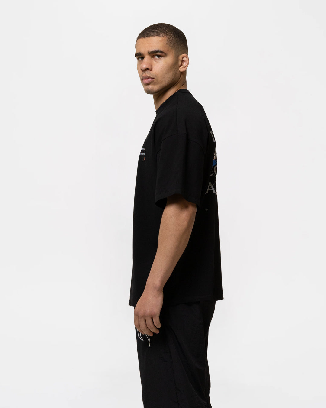 Bivol x BOXRAW Controlled Aggression Oversized T-Shirt - Black