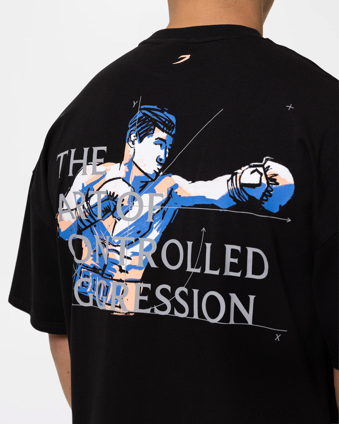 Bivol x BOXRAW Controlled Aggression Oversized T-Shirt - Black Bivol x BOXRAW Controlled Aggression Oversized T-Shirt - Black