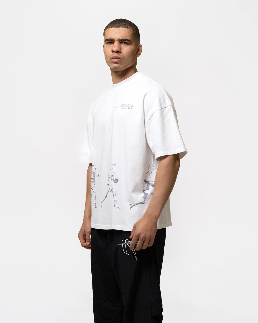 Bivol x BOXRAW Pendulum Oversized T-Shirt - White