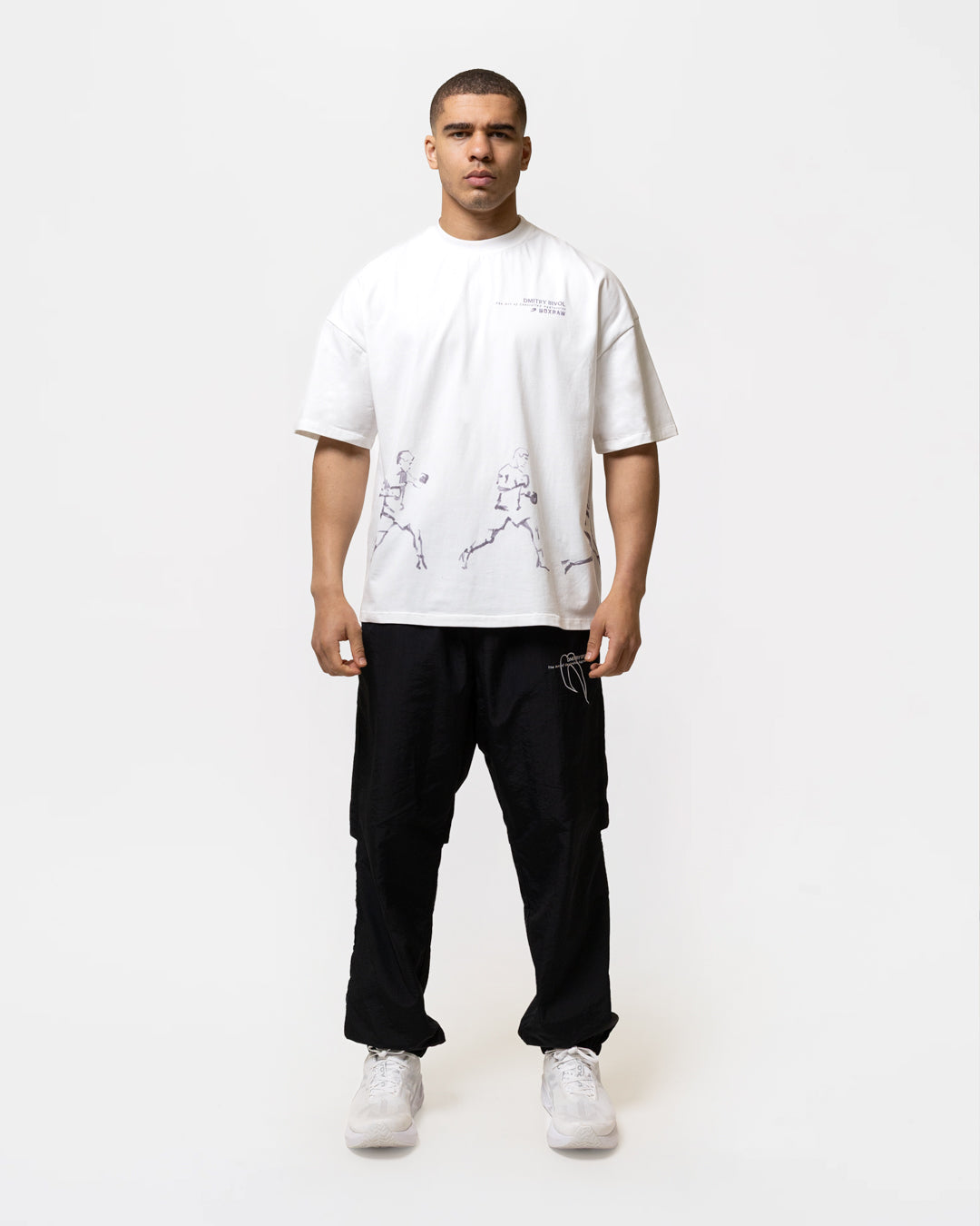 Bivol x BOXRAW Pendulum Oversized T-Shirt - White