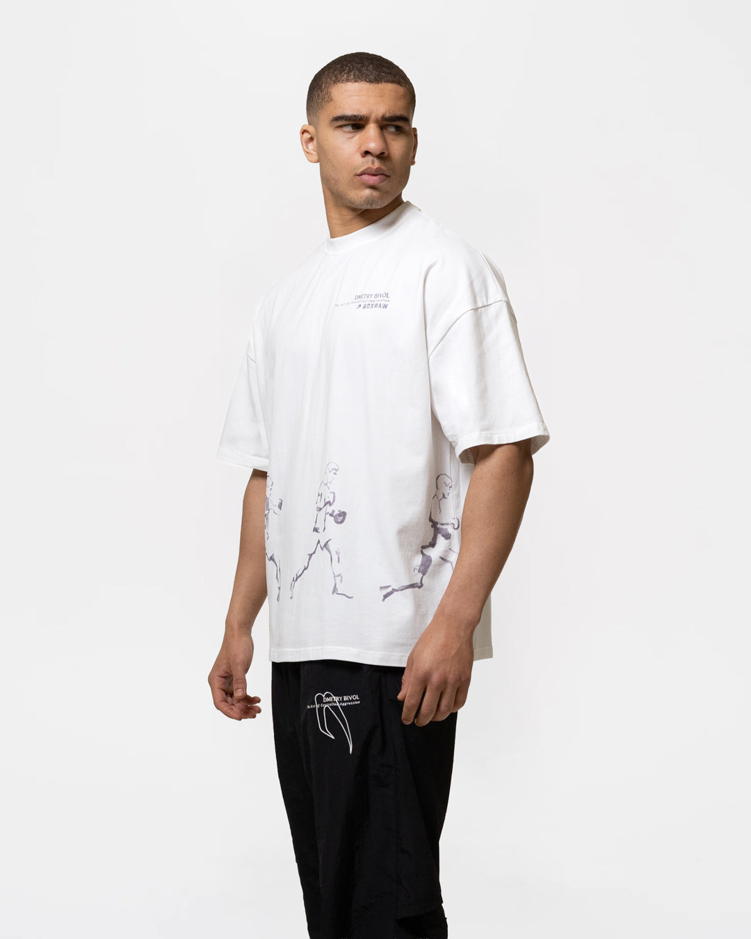 Bivol x BOXRAW Pendulum Oversized T-Shirt - White