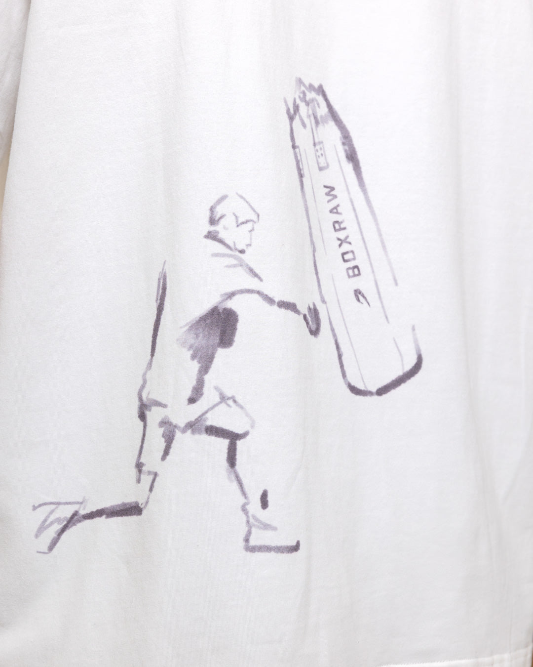 Bivol x BOXRAW Pendulum Oversized T-Shirt - White