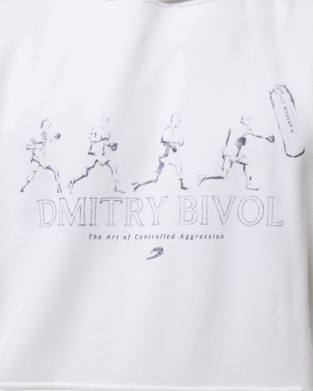 Bivol x BOXRAW Pendulum Oversized Hoodie - White