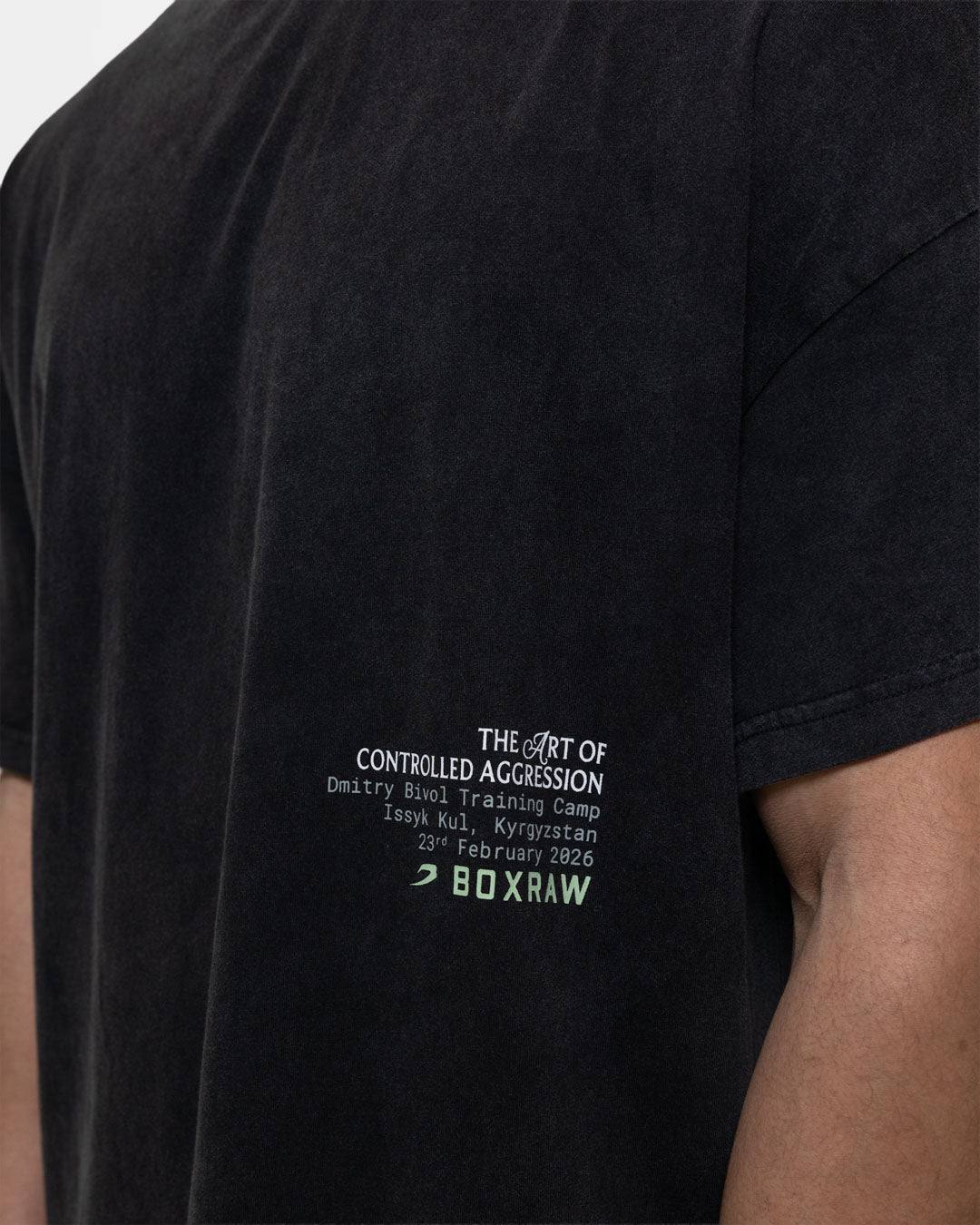Bivol x Sparring Club Oversized T-Shirt - Washed Black | BOXRAW Bivol x Sparring Club Oversized T-Shirt - Washed Black | BOXRAW