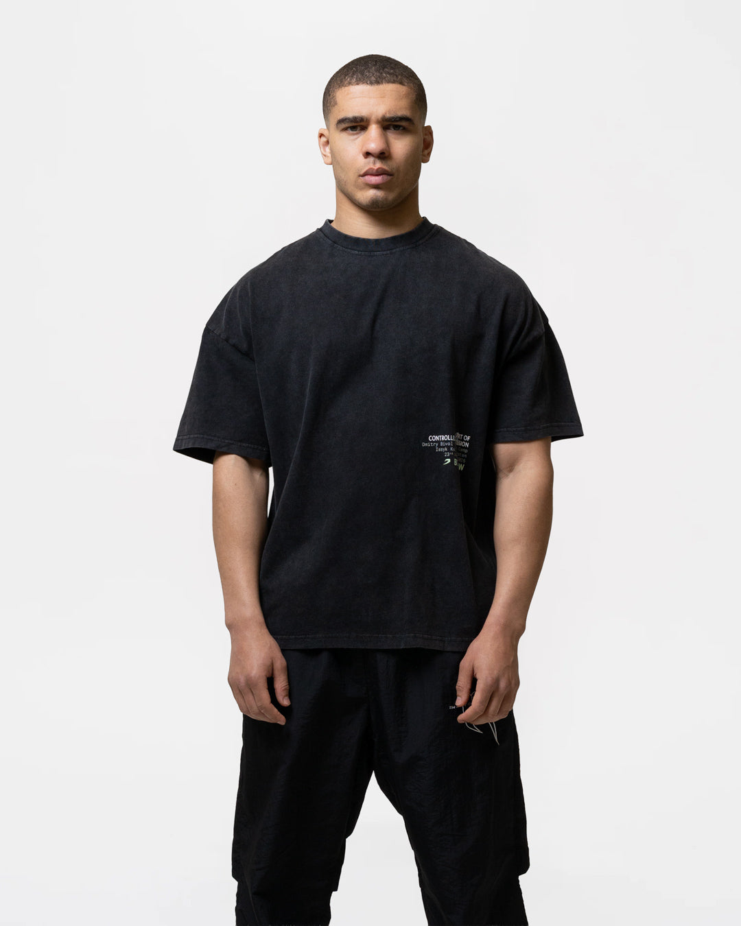 Bivol x Sparring Club Oversized T-Shirt - Washed Black | BOXRAW