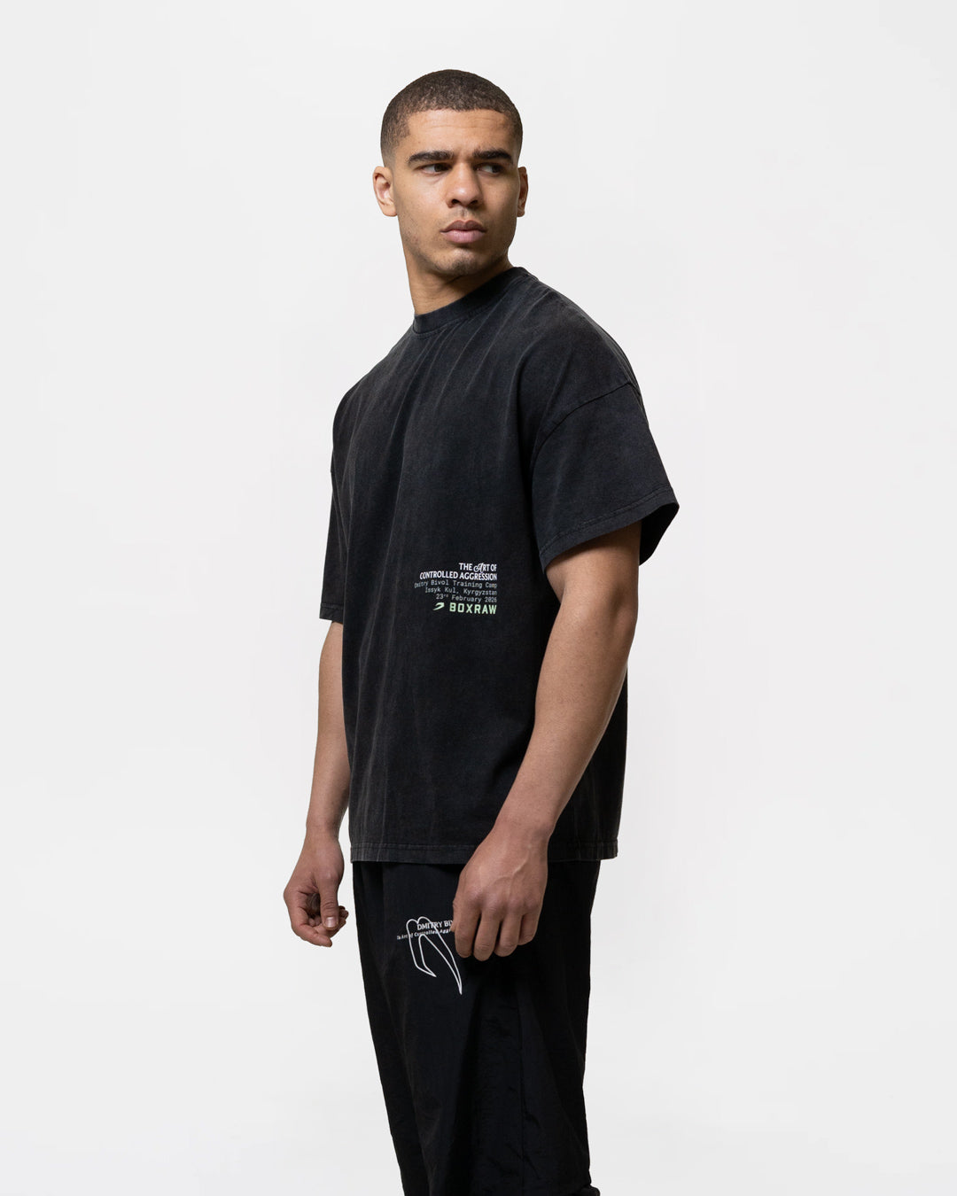 Bivol x Sparring Club Oversized T-Shirt - Washed Black | BOXRAW