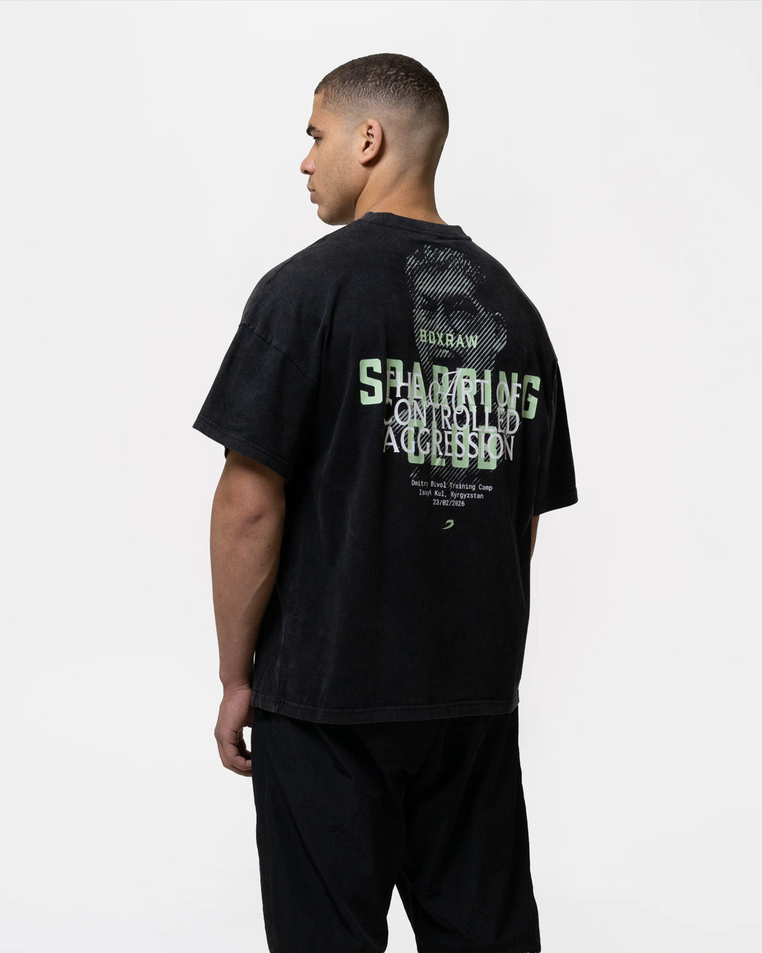 Bivol x Sparring Club Oversized T-Shirt - Washed Black