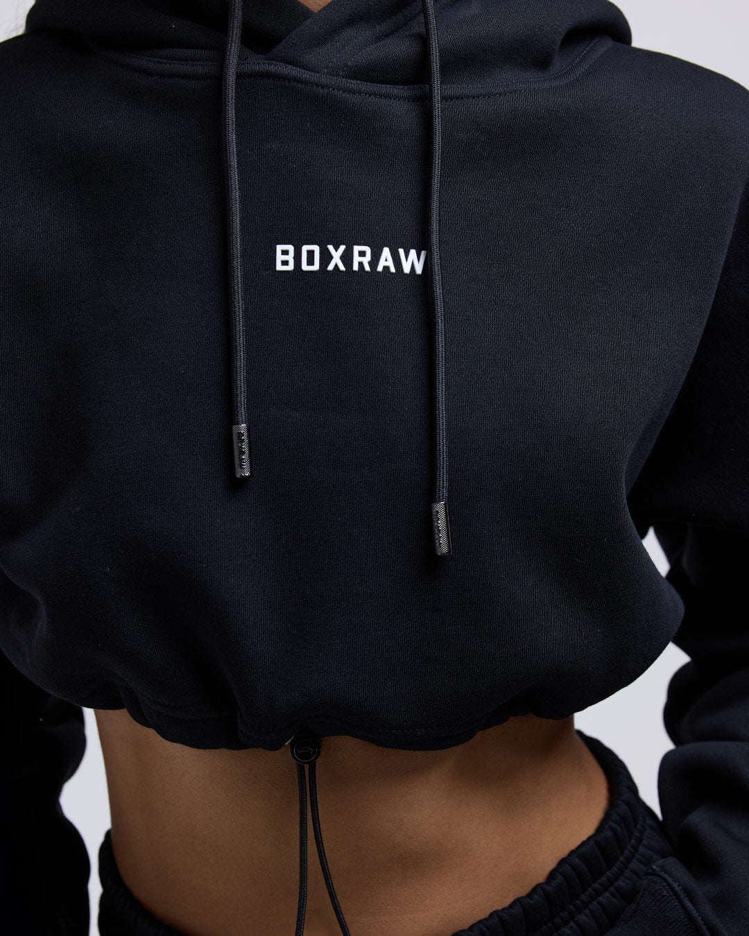 Johnson Cropped Hoodie - Black