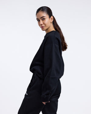 Johnson Oversized Sweatshirt - Black