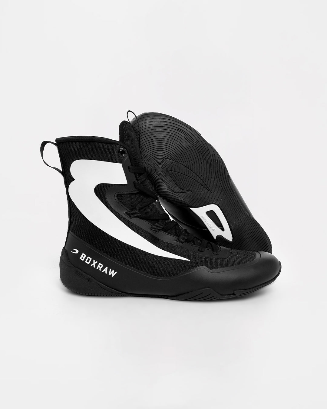 Impello 2.0 Boxing Boots - Black/White | BOXRAW