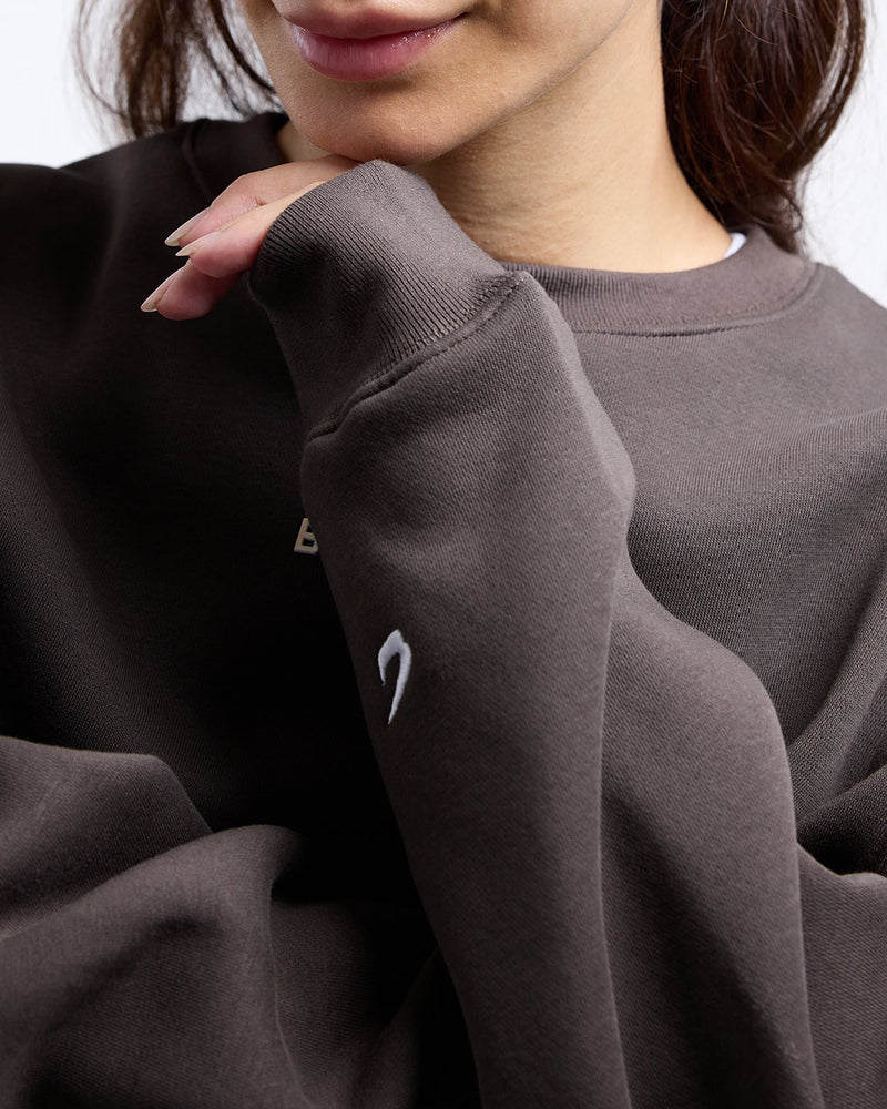 Johnson Oversized Sweatshirt - Mocha