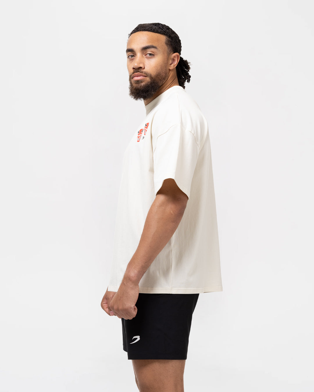 Death Before Dishonor Oversized T-Shirt - Beige