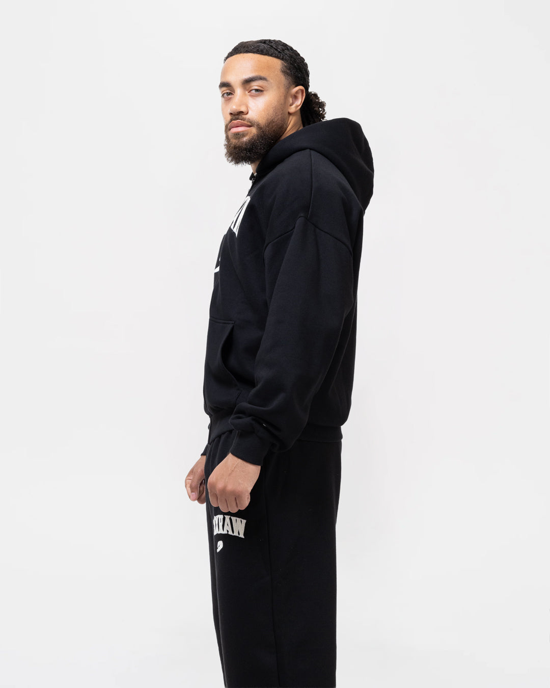 East Street Zip Up Hoodie - Black