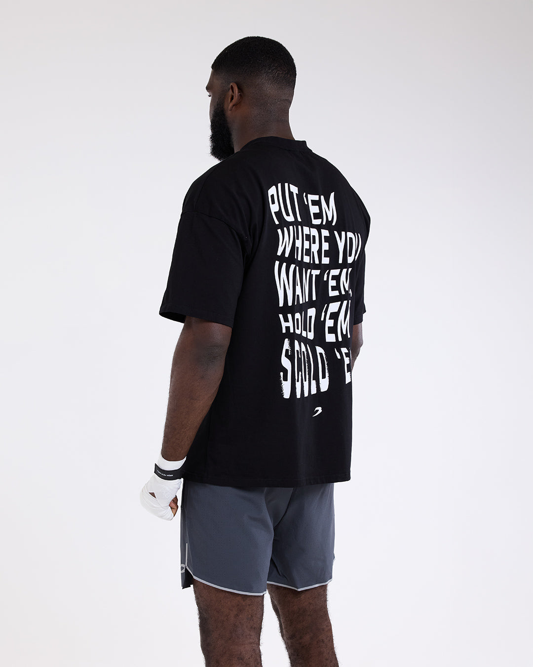 Hold 'Em Scold 'Em Oversized T-Shirt - Black